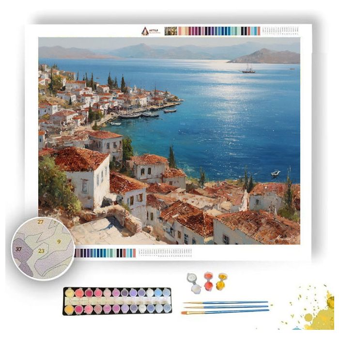 TURKISH COASTAL TOWN - Paint by Numbers Full Kit
