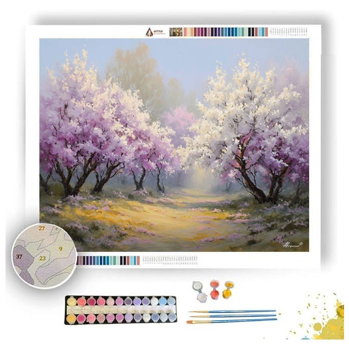 SOFT SPRING BLOSSOMS - Paint by Numbers Full Kit