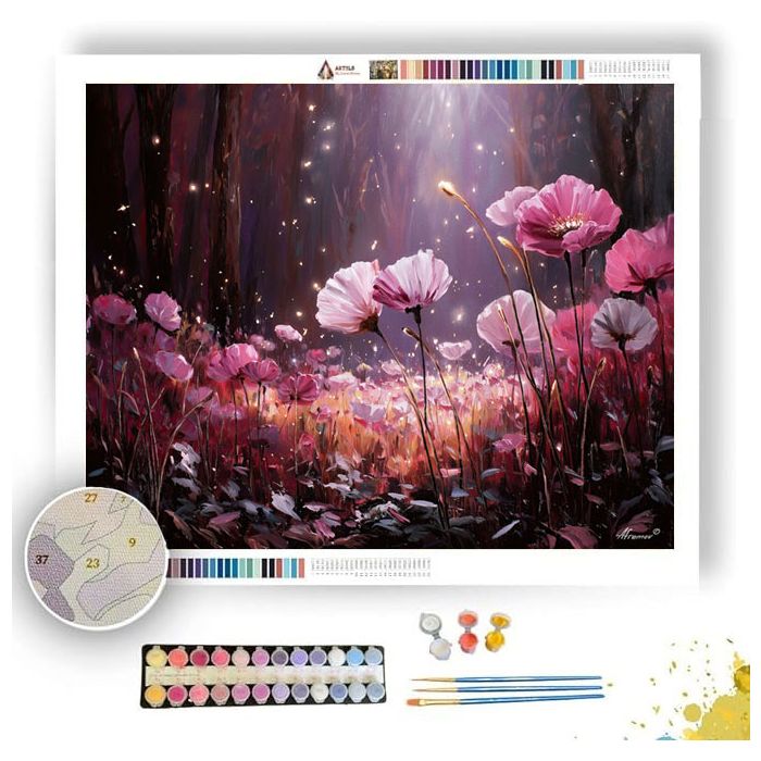 GLOWING PETAL FIELD - Paint by Numbers Full Kit
