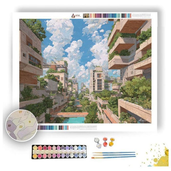 GARDEN SKY DISTRICT - Paint by Numbers Full Kit