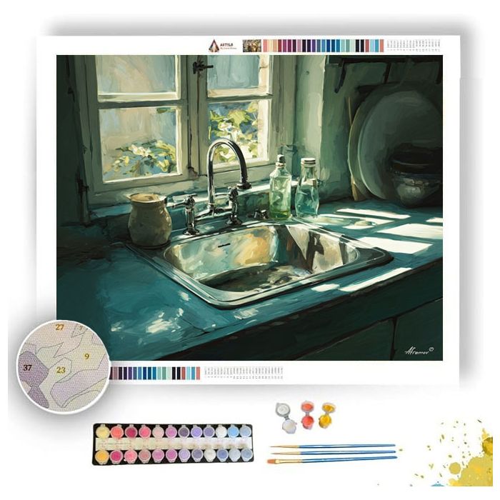 WINDOW SINK LIGHT - Paint by Numbers Full Kit