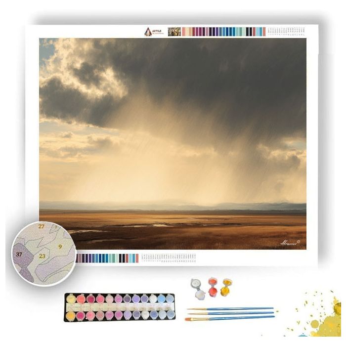 SOFT RAIN PLAIN - Paint by Numbers Full Kit