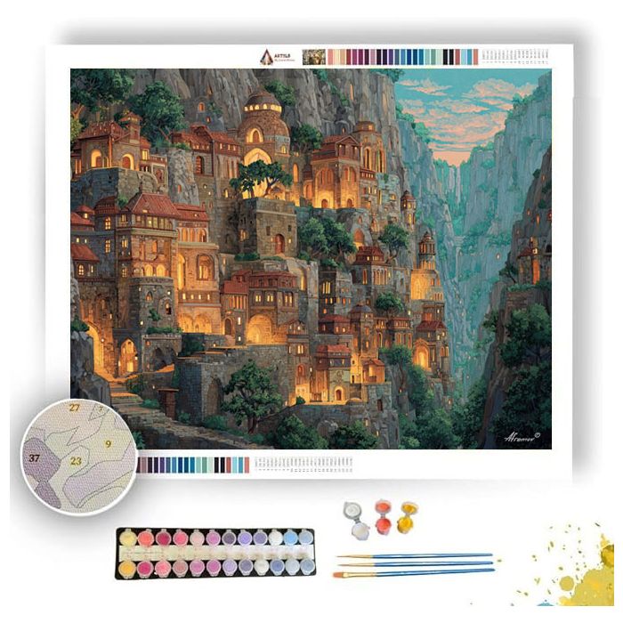 CRYSTAL RIDGE CITY - Paint by Numbers Full Kit