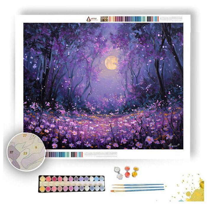 MOON PETAL GROVE - Paint by Numbers Full Kit