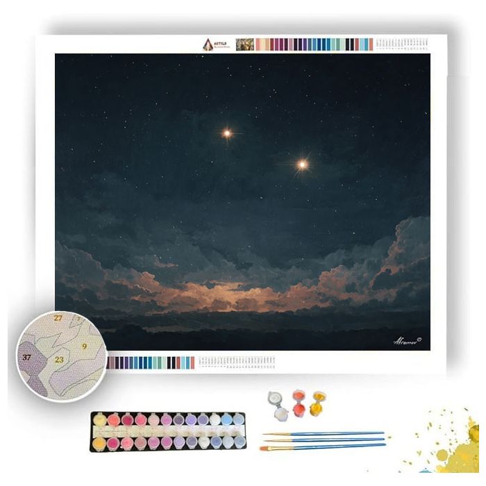 TWO STAR SKY - Paint by Numbers Full Kit