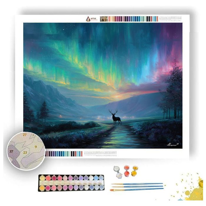 AURORA STAG WALKER - Paint by Numbers Full Kit