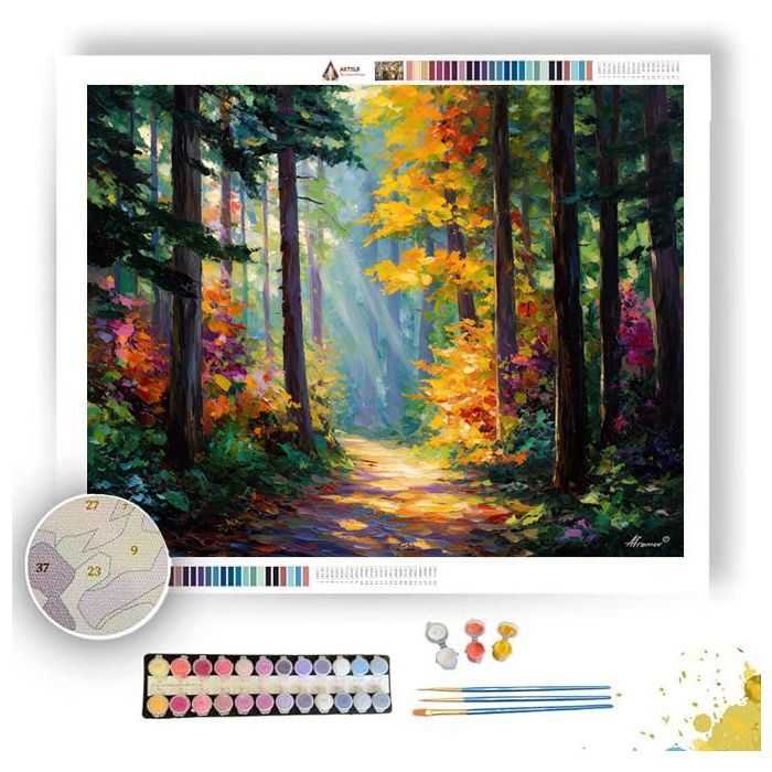 SWISS FOREST PATH - Paint by Numbers Full Kit
