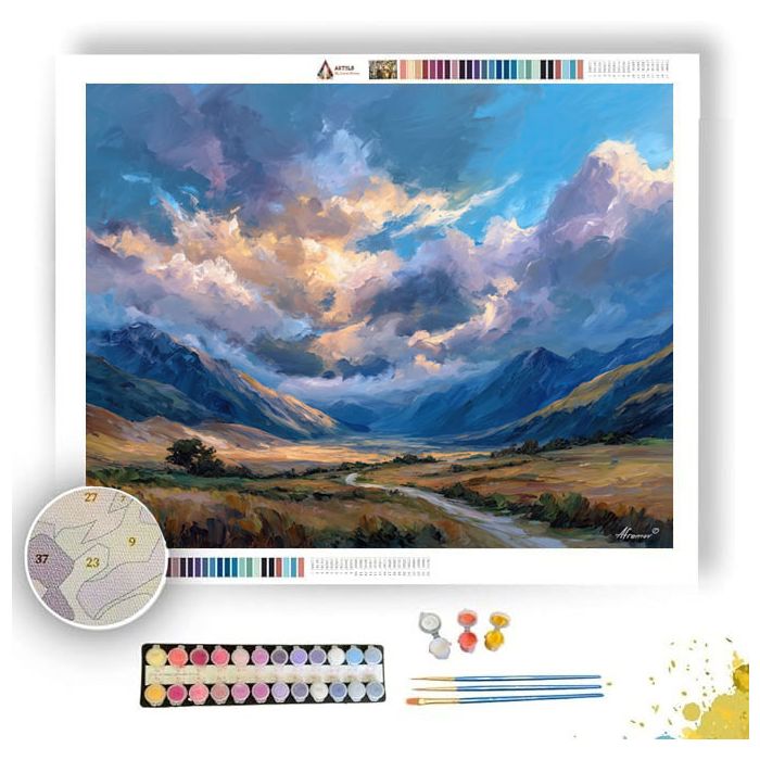 ARTHURS PASS CLOUDS - Paint by Numbers Full Kit