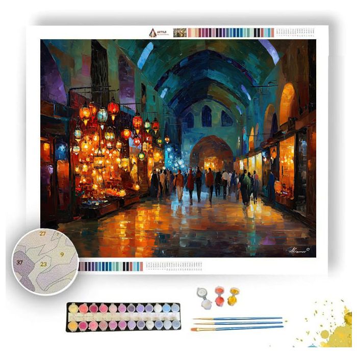 GRAND BAZAAR GLOW - Paint by Numbers Full Kit