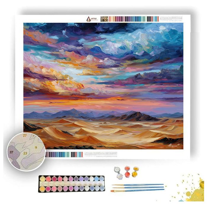 EGYPTIAN DESERT DUNES - Paint by Numbers Full Kit