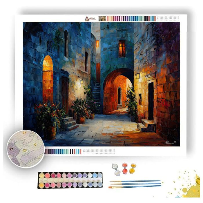 RHODES OLD TOWN - Paint by Numbers Full Kit