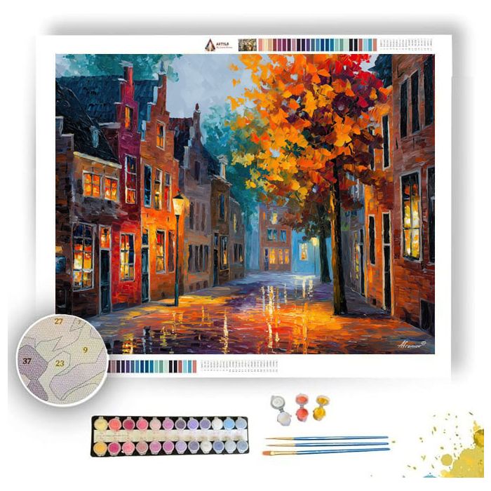 DUTCH VILLAGE STREET - Paint by Numbers Full Kit
