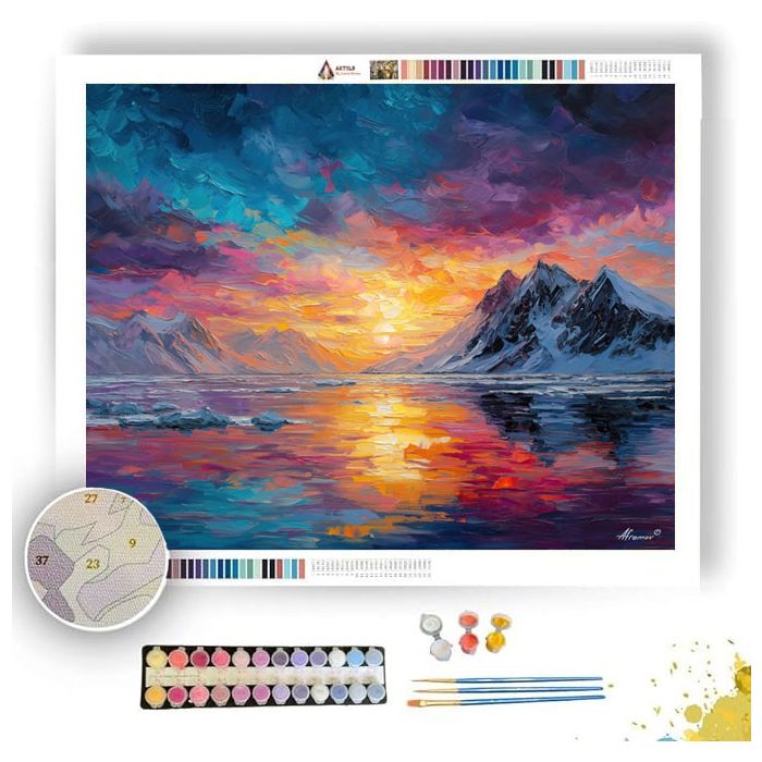 SVALBARD POLAR LIGHT - Paint by Numbers Full Kit