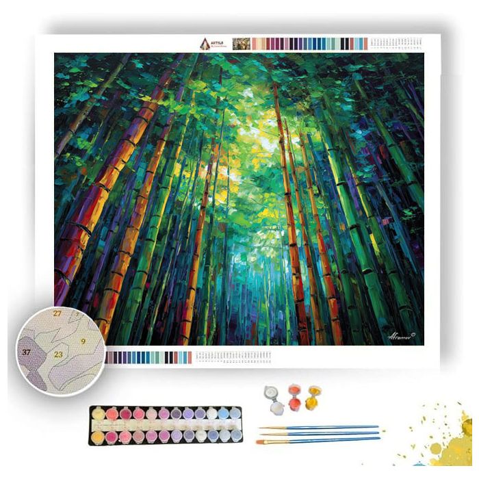 ARASHIYAMA BAMBOO - Paint by Numbers Full Kit