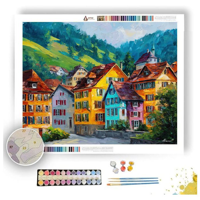 APPENZELL HOUSES - Paint by Numbers Full Kit