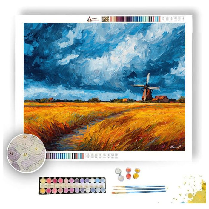 DUTCH WINDY SKY - Paint by Numbers Full Kit