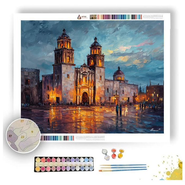 ZAPOPAN BASILICA SKY - Paint by Numbers Full Kit