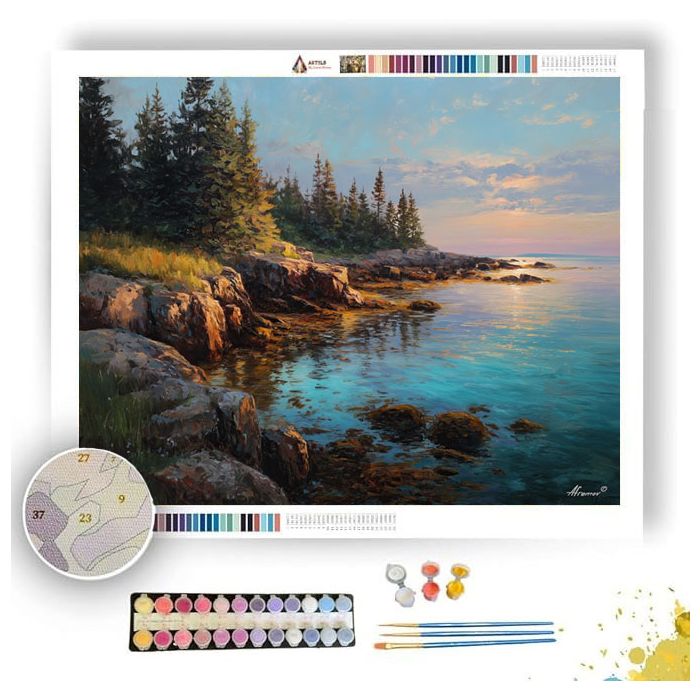 COASTAL MAINE DAWN - Paint by Numbers Full Kit