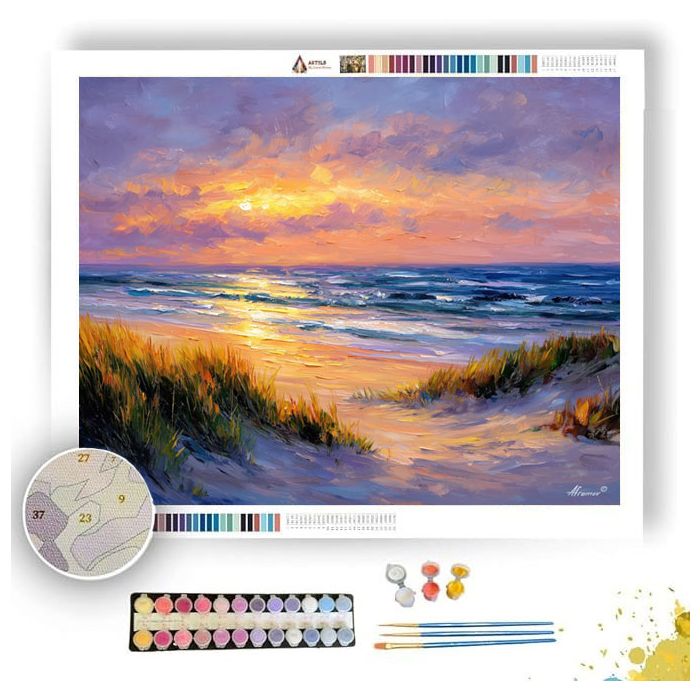 DUTCH COAST DAWN - Paint by Numbers Full Kit