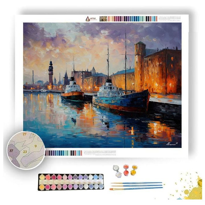 GOTHENBURG HARBOR - Paint by Numbers Full Kit