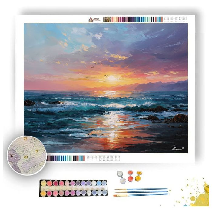 ARGENTINE COAST DAWN - Paint by Numbers Full Kit