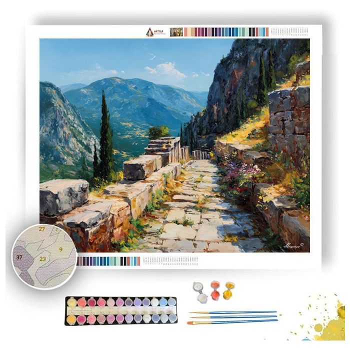 DELPHI MOUNTAIN PATH - Paint by Numbers Full Kit