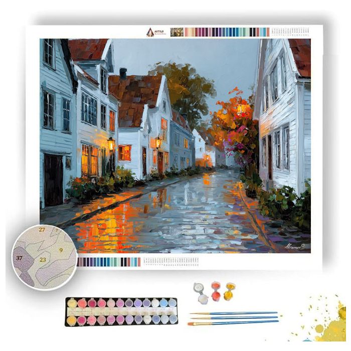 STAVANGER OLD TOWN - Paint by Numbers Full Kit