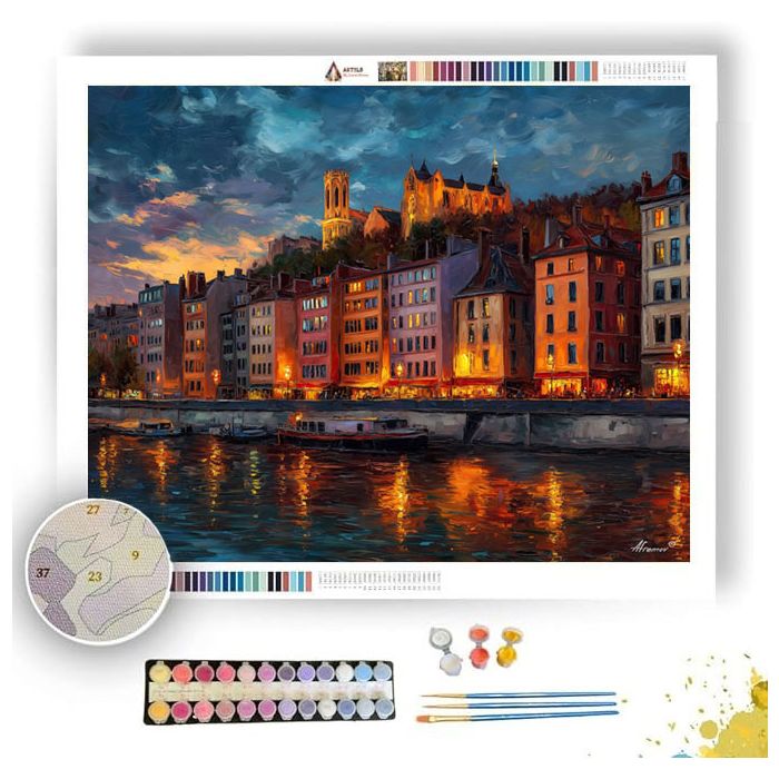 LYON OLD TOWN - Paint by Numbers Full Kit