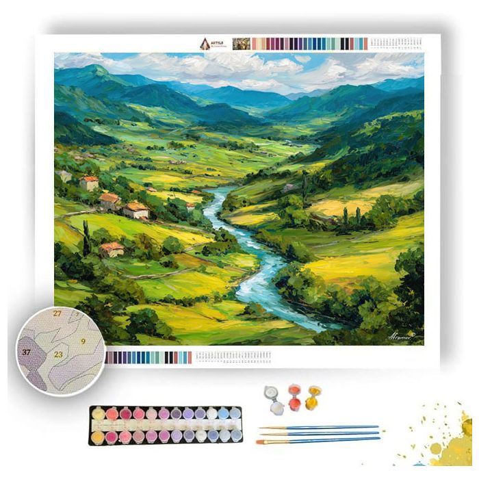 TURKISH RIVER VALLEY - Paint by Numbers Full Kit
