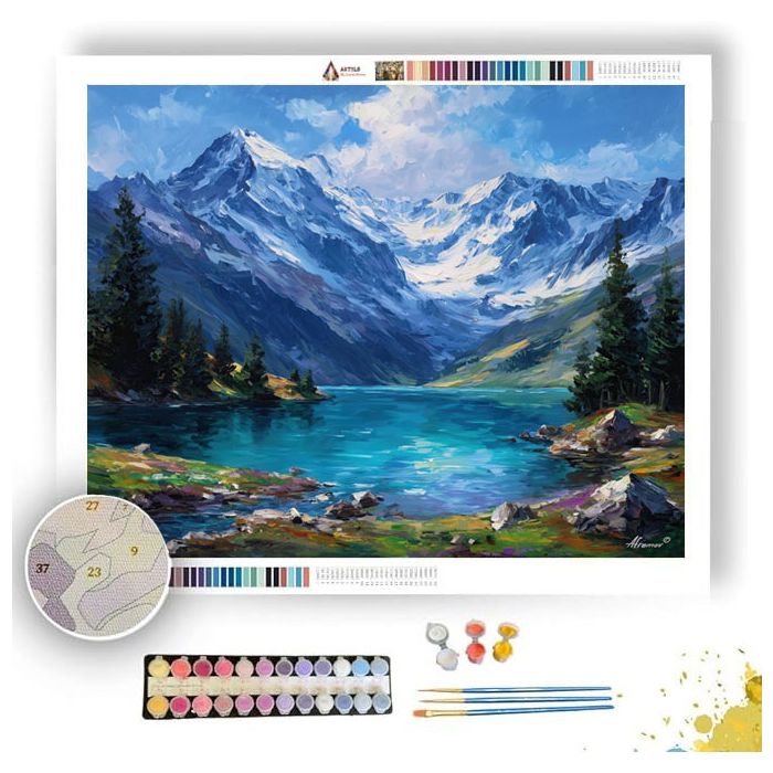 ST MORITZ LAKE - Paint by Numbers Full Kit