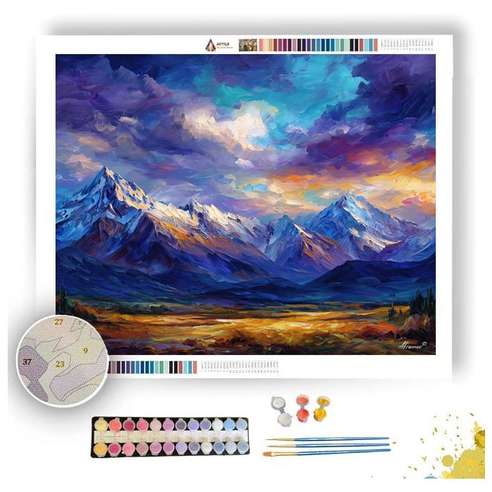 PATAGONIA MOUNTAIN LIGHT - Paint by Numbers Full Kit