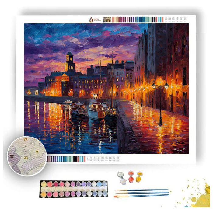 MONTREAL OLD PORT - Paint by Numbers Full Kit