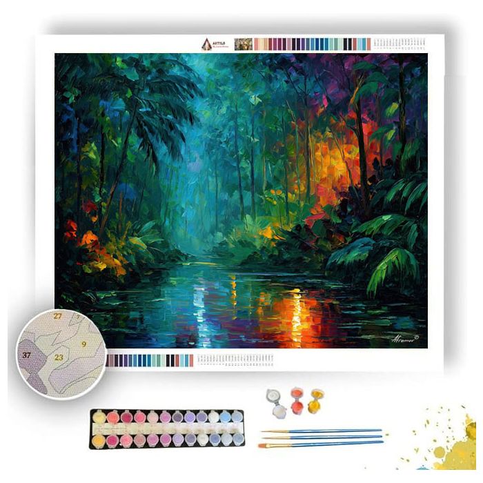 AMAZON RIVER LIGHT - Paint by Numbers Full Kit