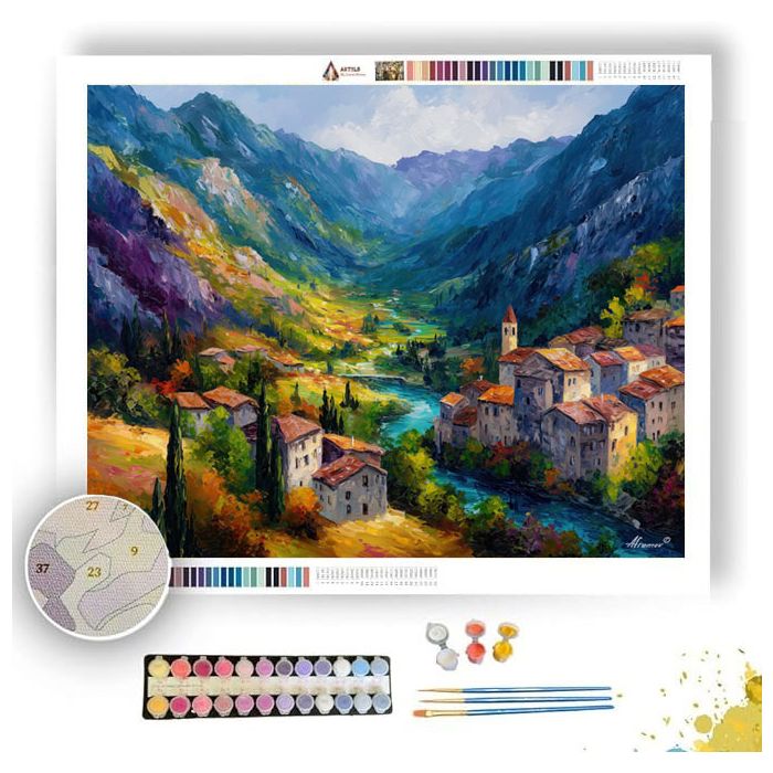SION VALLEY VIEW - Paint by Numbers Full Kit