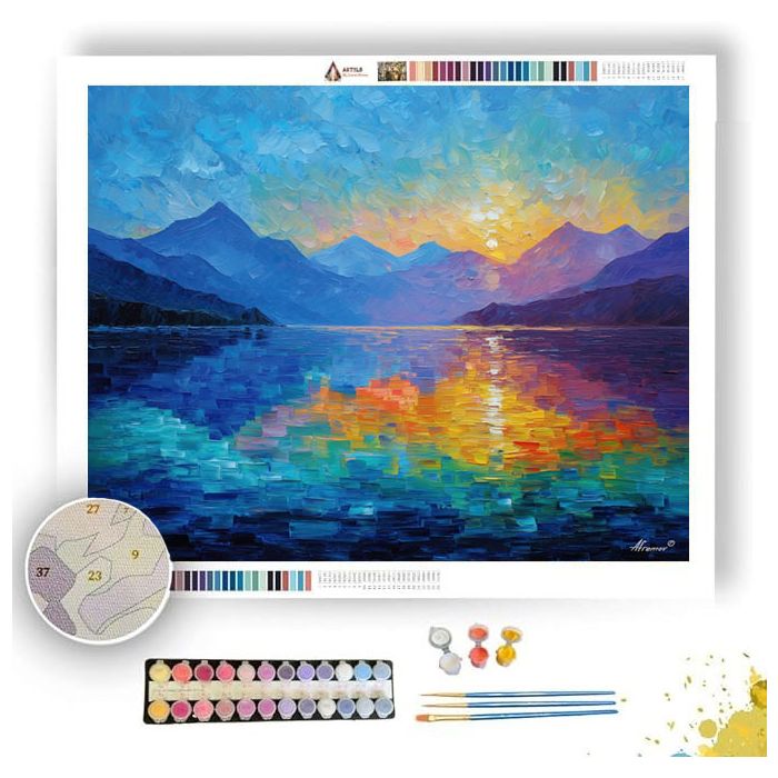 TURKISH LAKE REFLECTION - Paint by Numbers Full Kit
