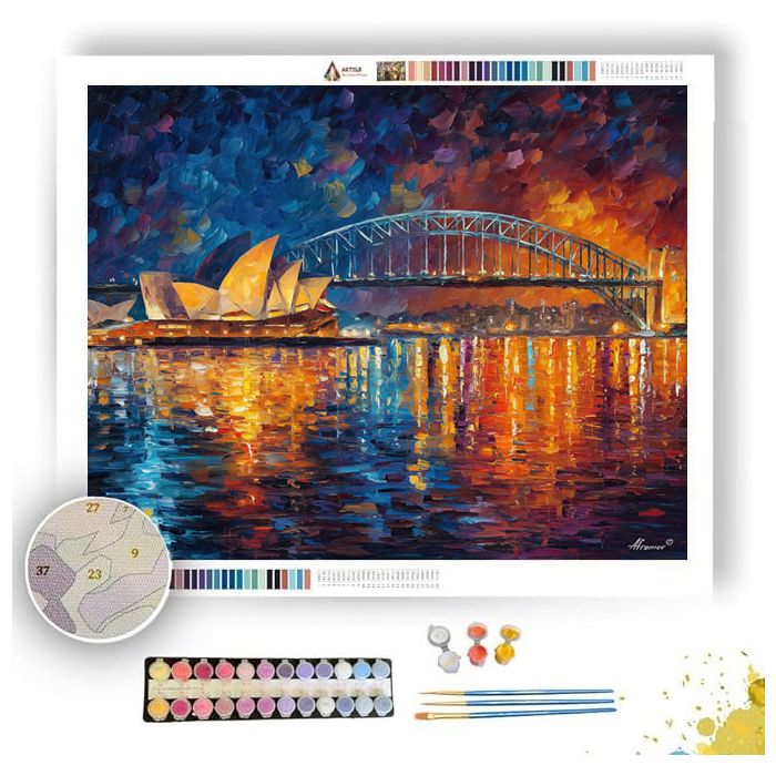SYDNEY HARBOR GLOW - Paint by Numbers Full Kit