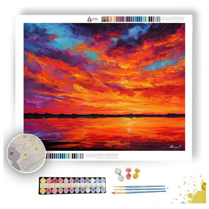 EMBER SKY KINGDOM - Paint by Numbers Full Kit