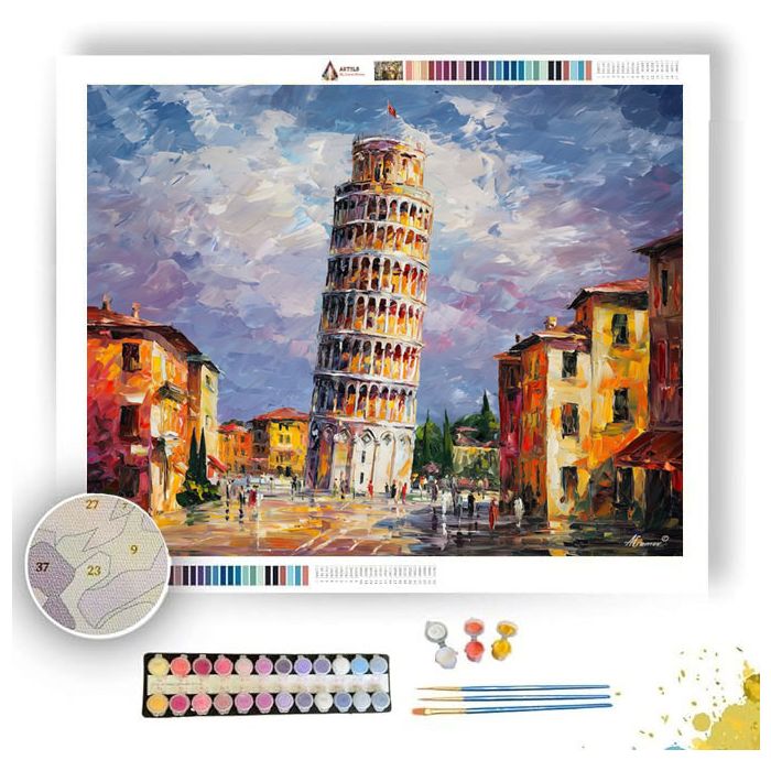 PISA TOWER VIEW - Paint by Numbers Full Kit