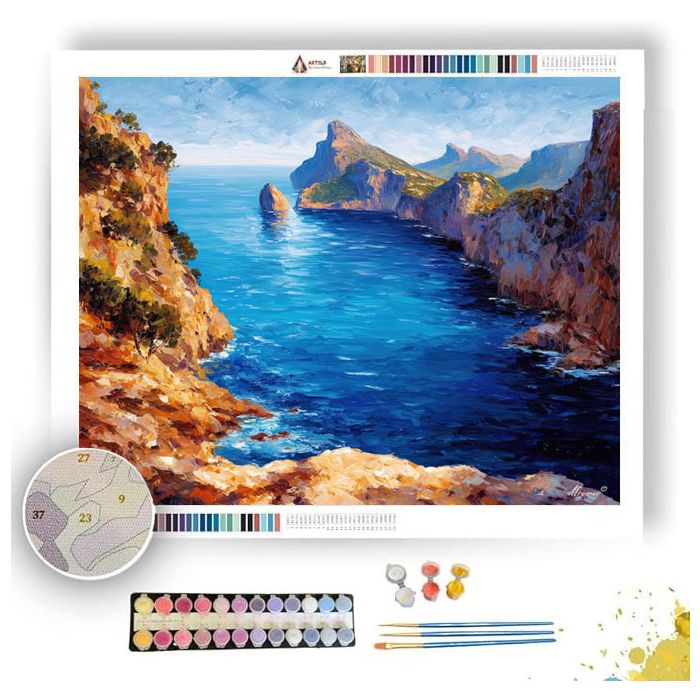 MALLORCA CLIFF COAST - Paint by Numbers Full Kit