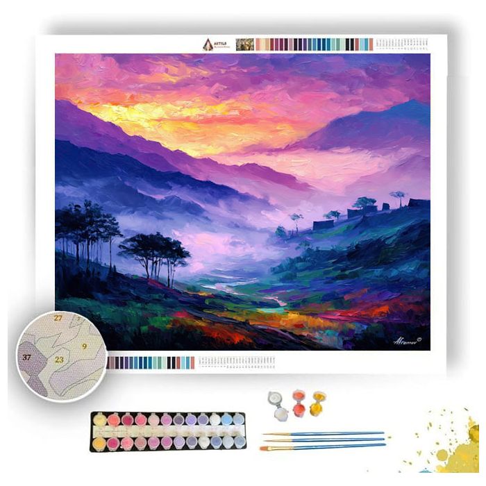 JAPANESE MORNING FOG - Paint by Numbers Full Kit