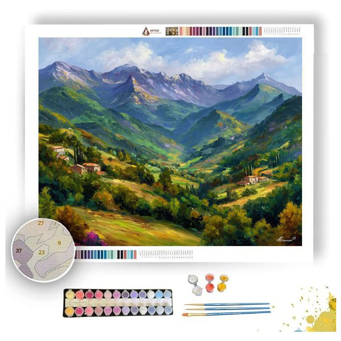 PYRENEES VALLEY LIGHT - Paint by Numbers Full Kit