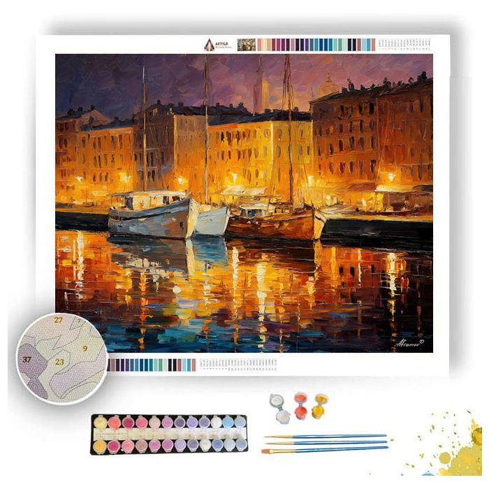 MARSEILLE OLD PORT - Paint by Numbers Full Kit