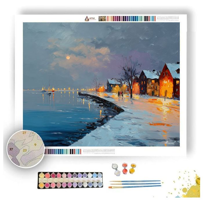 DANISH WINTER COAST - Paint by Numbers Full Kit