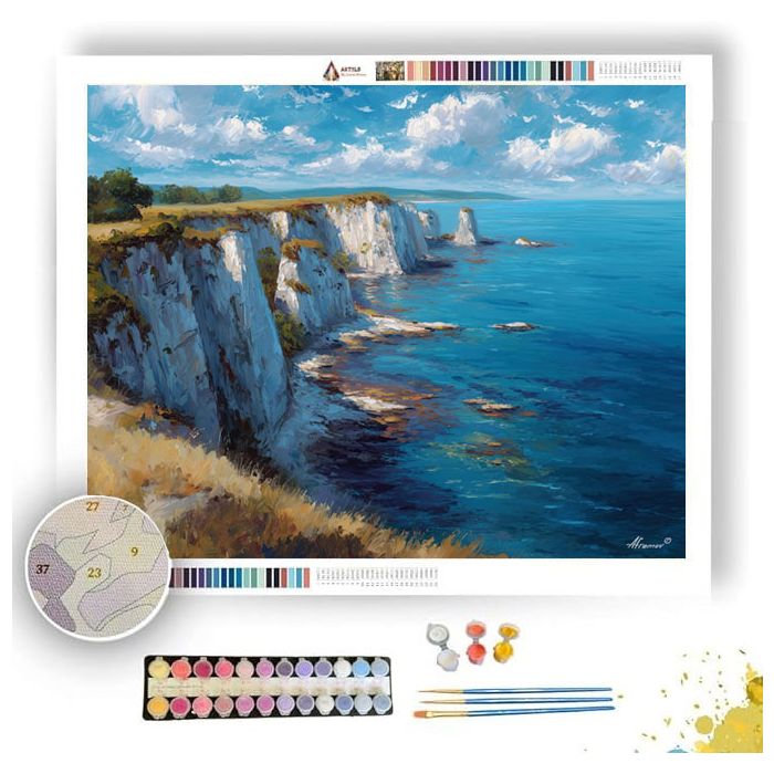 DANISH COAST CLIFFS - Paint by Numbers Full Kit