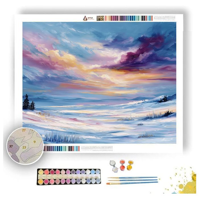 LAPLAND SNOW FIELD - Paint by Numbers Full Kit