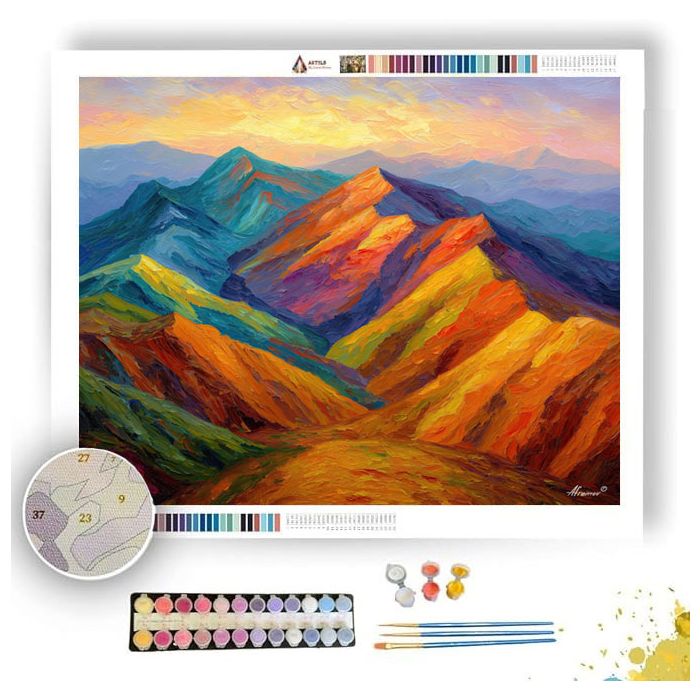 QUEBRADA COLOR HILLS - Paint by Numbers Full Kit