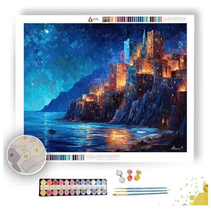 CRYSTAL CLIFF CITY - Paint by Numbers Full Kit