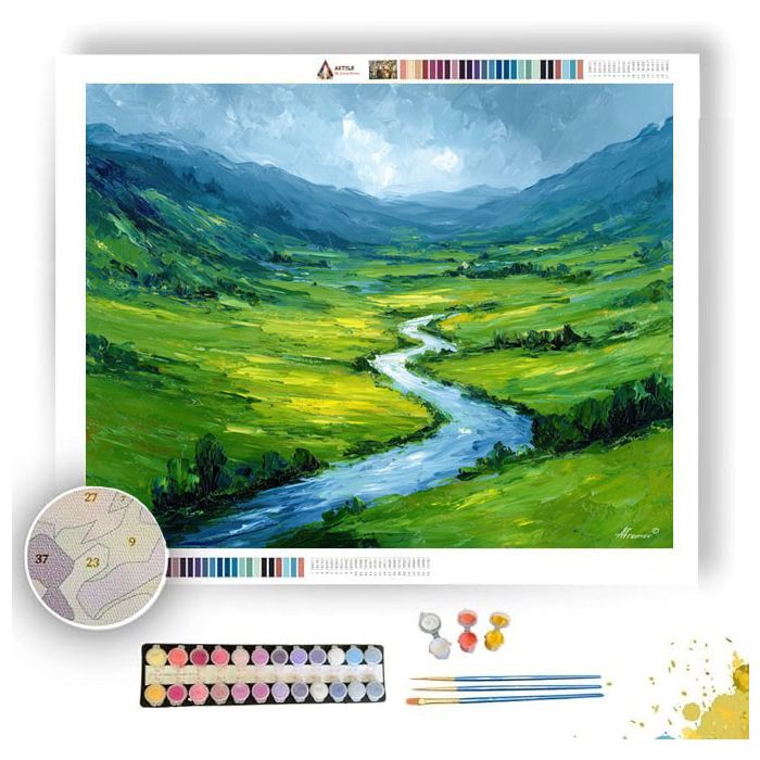 IRISH RIVER VALLEY - Paint by Numbers Full Kit