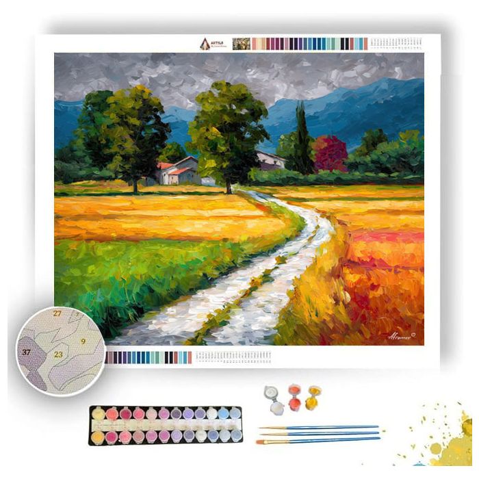 AUSTRIAN COUNTRYSIDE ROAD - Paint by Numbers Full Kit