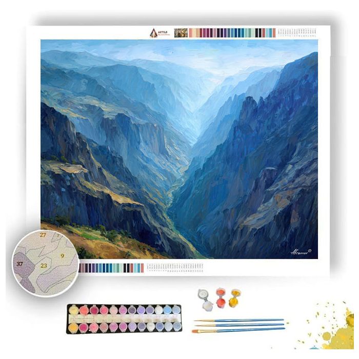 COLCA CANYON DEPTHS - Paint by Numbers Full Kit